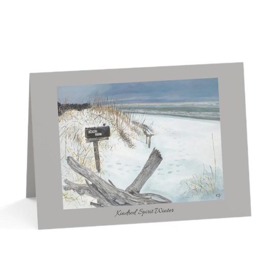 The Kindred Spirit In Winter Note Cards
