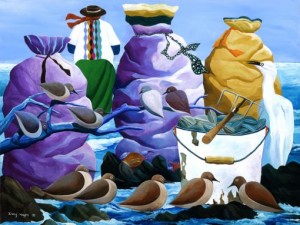 Oyster Bags and Clams by Ivey Hayes