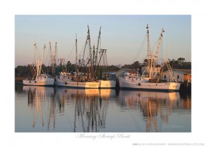 Morning Shrimp Boats Ken Buckner