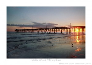 Holden Beach Pier at Sunset Ken Buckner