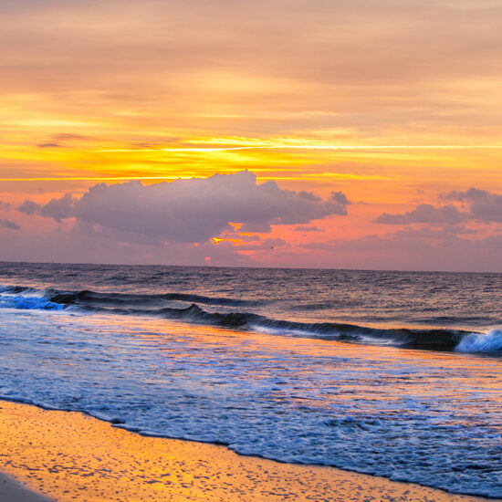 Golden Sunrise Ocean Isle Beach Photo by Dwayne Schmidt