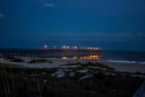 Pier Lights Ocean Isle Beach Photo by Dwayne Schmidt