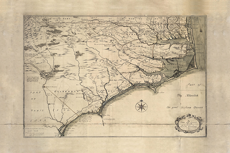 Historic North Carolina Coastal Map