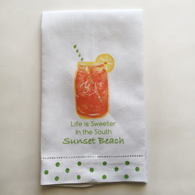Sweet Tea Towel Sunset Beach
