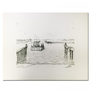 ocean-isle-beach-ferry-black-and-white-print-by-keith-white