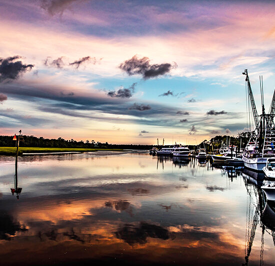 Fishing Boats on the Water by Dwayne Schmidt