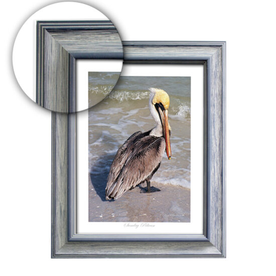 Blue Distressed Frame