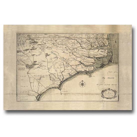 Historical North Carolina Coastal Map