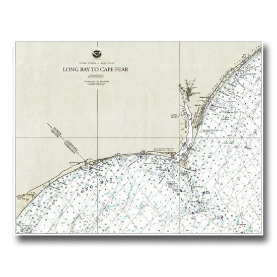 Long Bay To Cape Fear Nautical Chart
