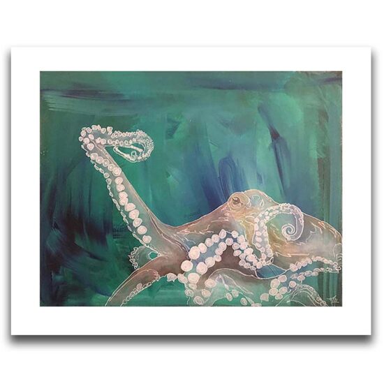 Octopus Print by Mike Watters (Green)