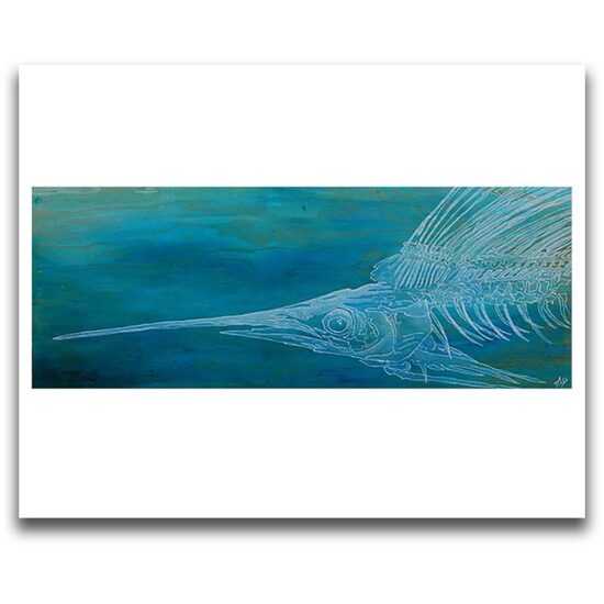 Sailfish Print by Mike Watters (Green)