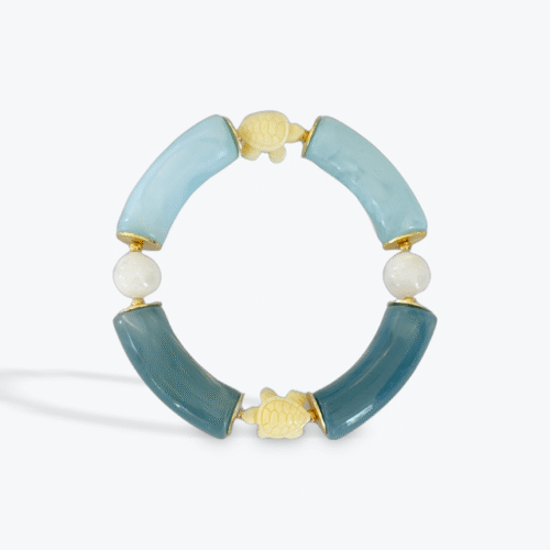 Moments Bracelets Corn Flower Blue and Ocean Blue Sea Turtle