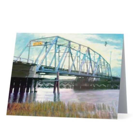 Old Ocean Isle Beach Bridge Note Cards by Miller Pope