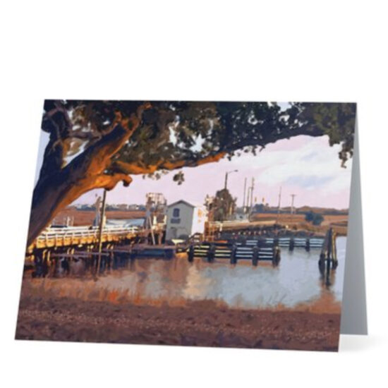 Old Sunset Beach Bridge Note Cards