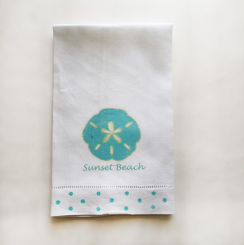 Sunset Beach Linen Guest Towels - Image 9
