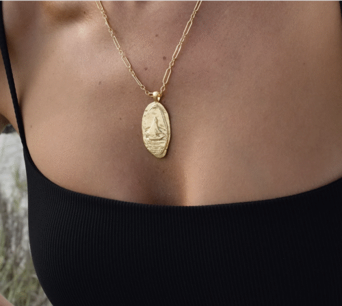 Sea Of Gold Necklace By Sun Vow Jewelry