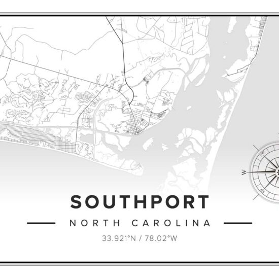 Southport NC Map