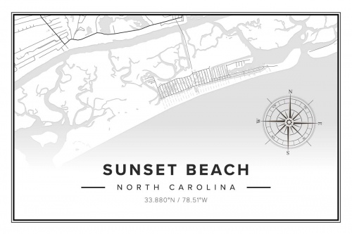 Sunset Beach Map