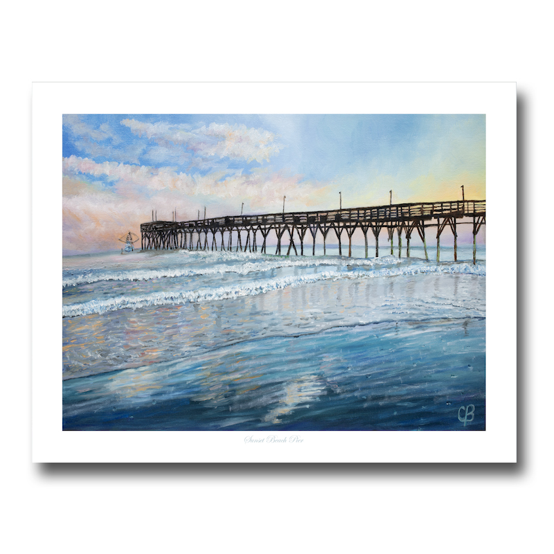 Sunset Beach Pier By Christine Brubaker