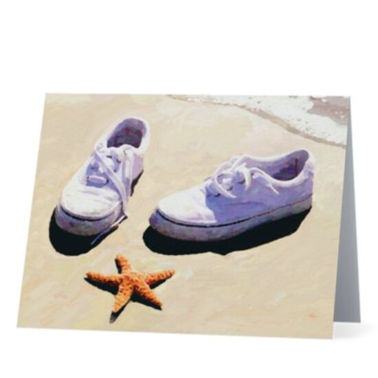 Old Sneakers Note Cards by Miller Pope