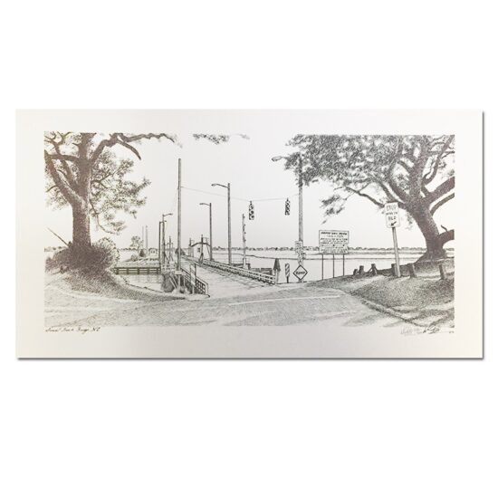 Old Sunset Beach Bridge Print by Keith White