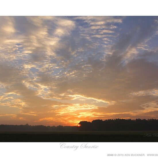 Country Sunrise- Photo by Ken Buckner (3048)