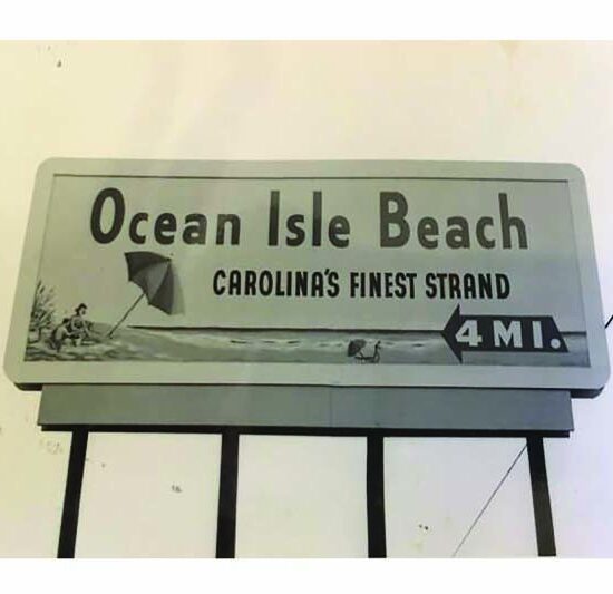 Vintage Ocean Isle Billboard Photo Prints: Ocean Isle Beach Billboard