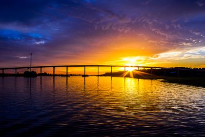 Ocean Isle Beach Bridge by Dwayne Schmidt