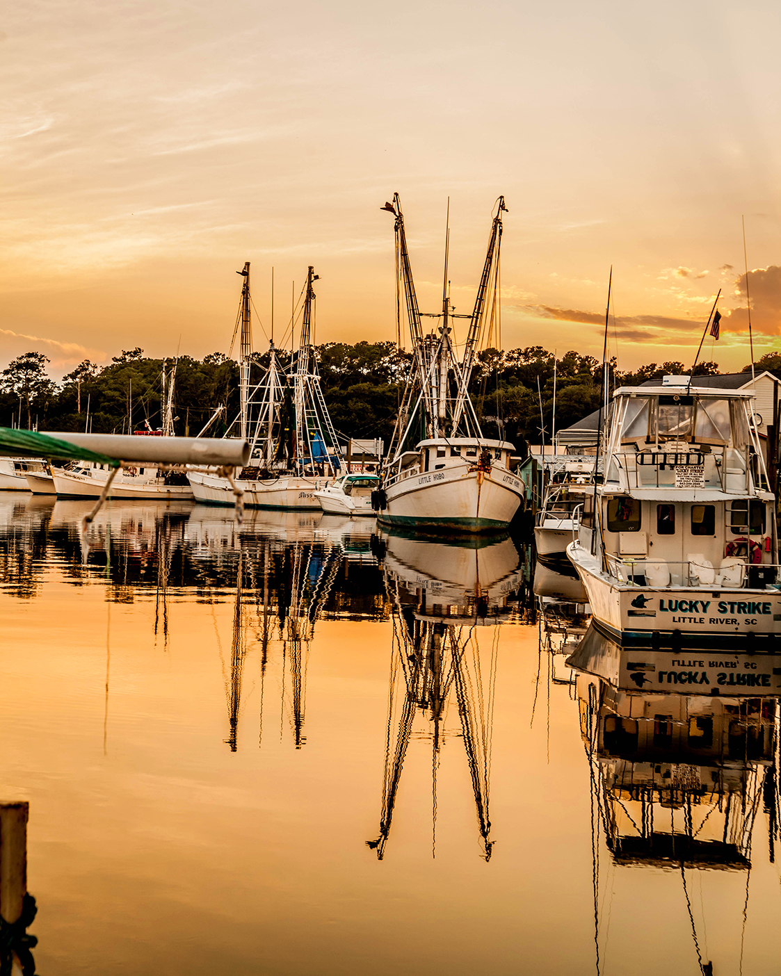 Calabash Fishing Boats by Dwayne Schmidt