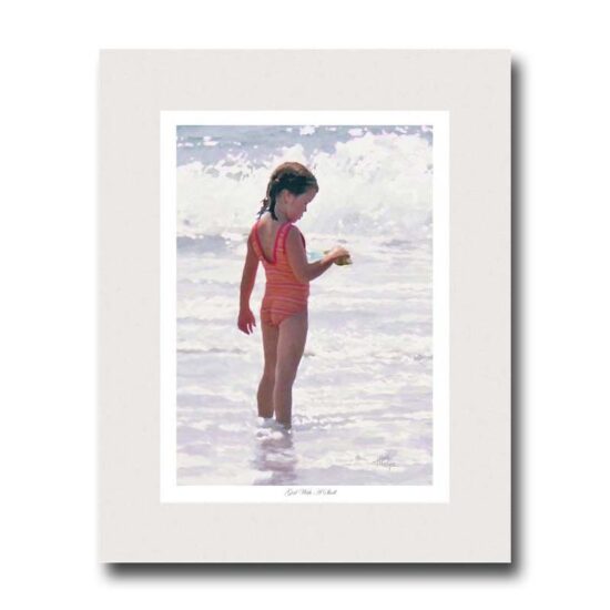 Girl with Shell by Miller Pope
