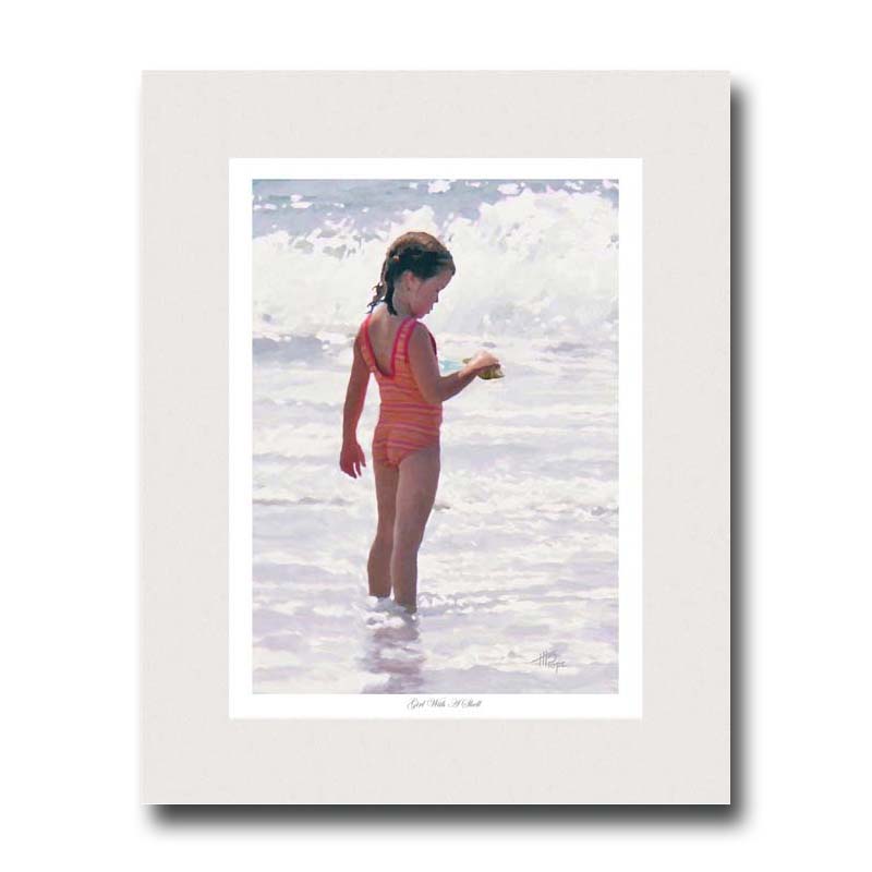 Girl with Shell by Miller Pope