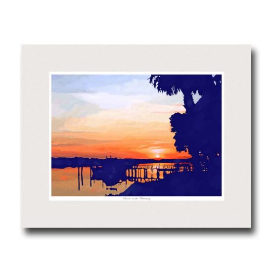 Sunset On The Waterway by Miller Pope