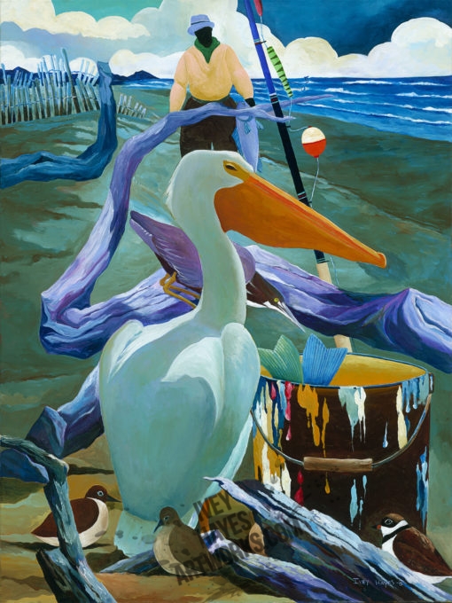 Beach Pelican by Ivey Hayes (1331)