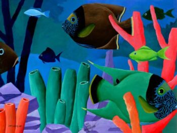 Brown Angel Fish by Ivey Hayes (1157)