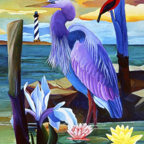 Blue Heron by Ivey Hayes (1121)