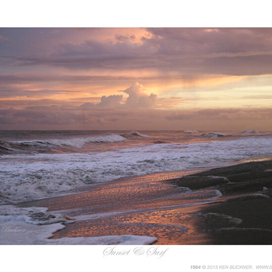 Sunset & Surf- Photo by Ken Buckner (1954)