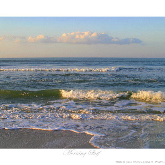 Morning Surf- Photo by Ken Buckner (1935)