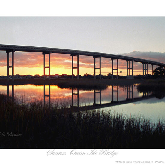 Sunrise, Ocean Isle Bridge- Photo by Ken Buckner (1075)