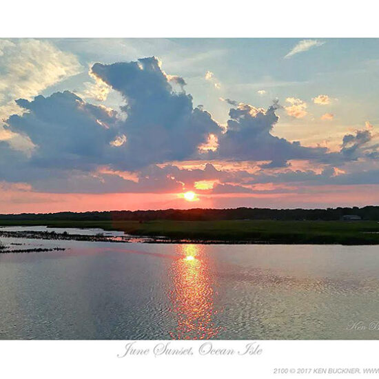 June Sunset Ocean Isle- Photo by Ken Buckner (2100)