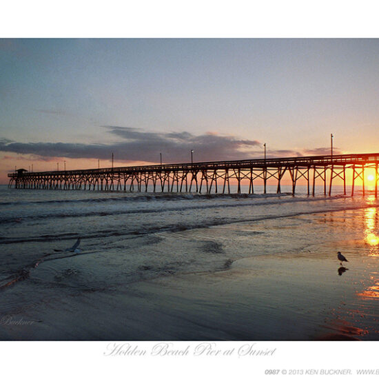 Holden Beach Pier at Sunset - Photo by Ken Buckner (0987)