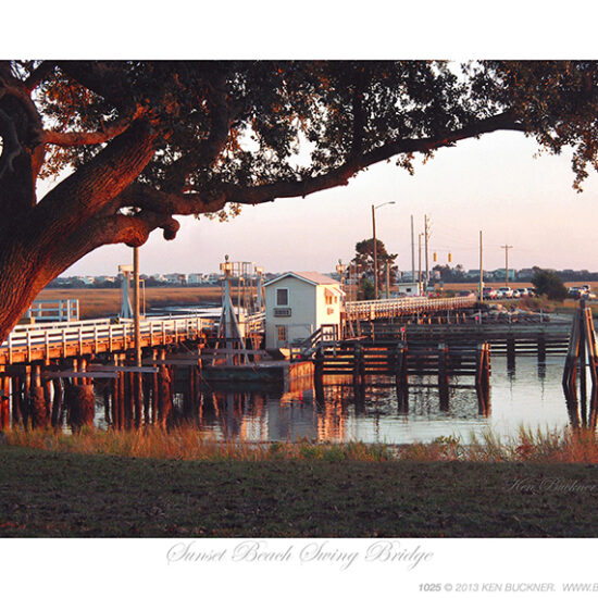 Sunset Beach Swing Bridge- Photo by Ken Buckner (1025)
