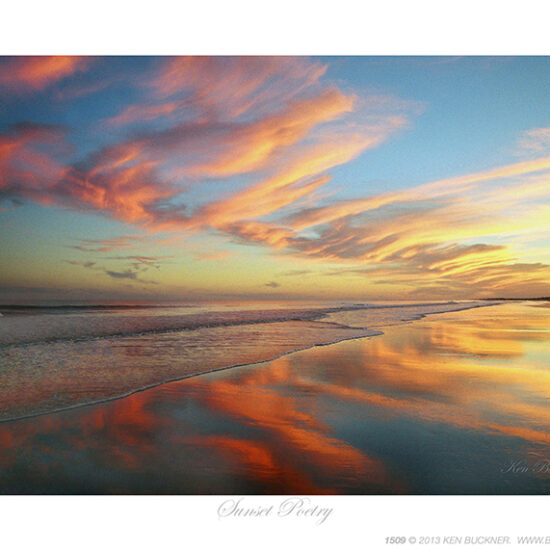 Sunset Poetry- Photo by Ken Buckner (1509)