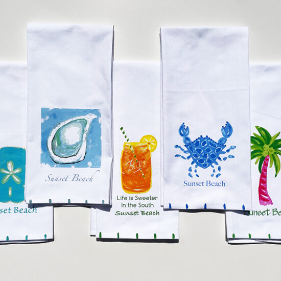 Sunset Beach Kitchen Towels